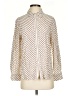 Max Studio 100% Rayon Polka Dots Ivory Long Sleeve Blouse Size S - photo 1