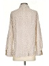 Max Studio 100% Rayon Polka Dots Ivory Long Sleeve Blouse Size S - photo 2