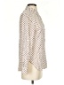 Max Studio 100% Rayon Polka Dots Ivory Long Sleeve Blouse Size S - photo 4