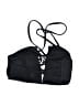 Zeraca Solid Black Swimsuit Top Size L - photo 2