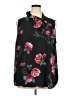 Torrid 100% Polyester Floral Black Sleeveless Blouse Size 2X Plus (2) - photo 1