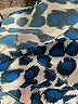 Derek Lam Animal Print Blue 3/4 Sleeve Blouse Size EU (IT) 42 / US 6 - photo 7