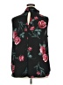 Torrid 100% Polyester Floral Black Sleeveless Blouse Size 2X Plus (2) - photo 2