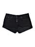 No Boundaries 100% Cotton Solid Black Denim Shorts Size 13 - photo 1