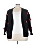 SOHO Apparel Ltd 100% Polyester Hearts Black Cardigan Size 3X - photo 1