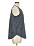 Ann Taylor 100% Polyester Blue Sleeveless Blouse Size M - photo 4