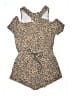 Venus Animal Print Brown Tan Romper Size XL - photo 1