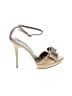 Salvatore Ferragamo 100% Leather Gold Tan Heels Size 7 1/2 - photo 1
