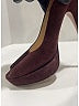 Prada 100% Suede Burgundy Heels Size EU 38 - photo 4