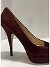 Prada 100% Suede Burgundy Heels Size EU 38 - photo 7