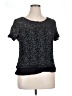 Alfani Black Short Sleeve Top Size 1X - photo 1
