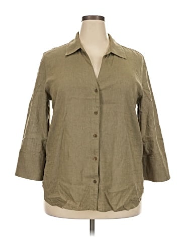 Matty M 3/4 Sleeve Button-Down Shirt (view 1)