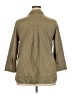 Matty M Solid Tan 3/4 Sleeve Button-Down Shirt Size XXL - photo 2