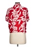 Volcom 100% Viscose Floral Red Short Sleeve Blouse Size L - photo 2