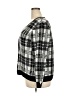 Talbots Plaid Black Cardigan Size 2X - photo 5