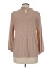 Adrianna Papell Tan Long Sleeve Blouse Size M - photo 2