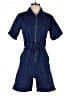 Reformation Jeans 100% Organic Cotton Solid Blue Romper Size 0 - photo 1