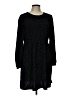 POPSUGAR 100% Polyester Polka Dots Black Casual Dress Size L - photo 1