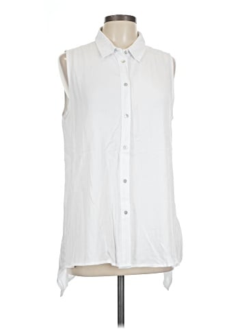 Fever Sleeveless Button-Down Shirt (view 1)
