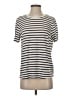 Splendid Stripes Ivory Short Sleeve T-Shirt Size S - photo 1