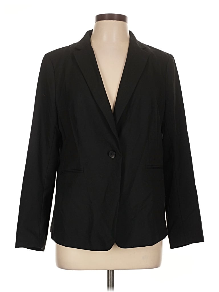 Pre-owned H&m Blazer Jacket In Black