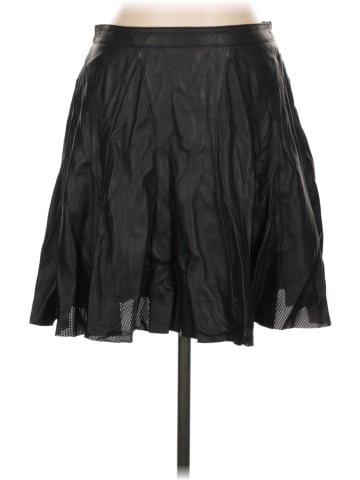 MY TRIBE Leather Skirt (view 1)