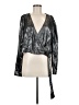 Vero Moda 100% Polyester Metallic Silver Long Sleeve Blouse Size M - photo 1