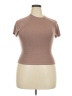 Unbranded Brown Short Sleeve Turtleneck Size 2X - photo 1