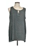 Pleione 100% Polyester Teal Sleeveless Top Size L - photo 1