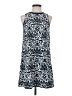 Ann Taylor LOFT 100% Polyester Print Blue Casual Dress Size XS - photo 1