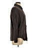 Open Edit Solid Brown Long Sleeve Button-Down Shirt Size L - photo 4
