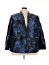 Kasper 100% Polyester Floral Blue Blazer Size 22 - photo 1