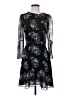 Zara Basic Floral Black Cocktail Dress Size XS - photo 1