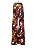 Assorted Brands Print Burgundy Casual Pants Size 24 waist (estimated) - photo 2