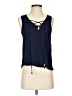 Everly 100% Rayon Blue Sleeveless Blouse Size S - photo 1