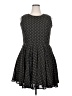 Maison Jules 100% Polyester Polka Dots Black Casual Dress Size XXL - photo 1