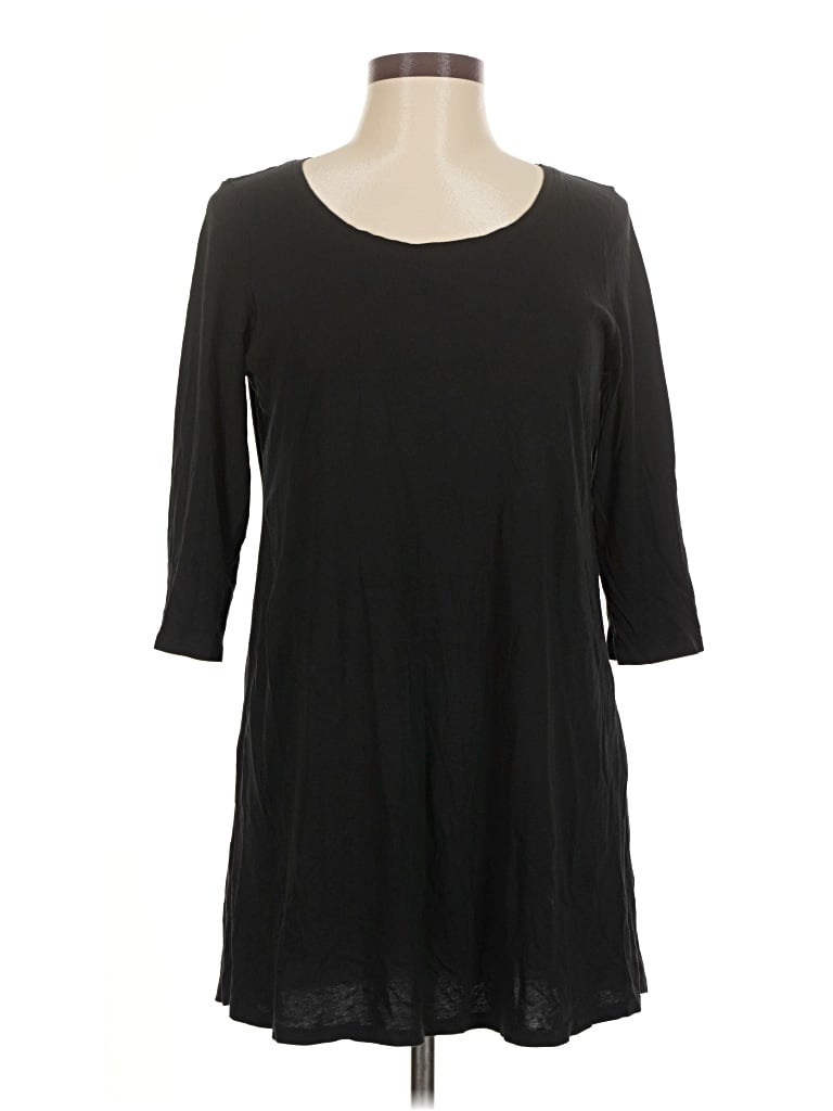 Pre-owned Purejill 3/4 Sleeve T-shirt In Black