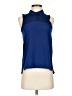 Nike 100% Polyester Blue Sleeveless Blouse Size XS - photo 1