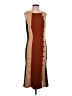 Unbranded Color Block Brown Casual Dress Size S - photo 1