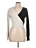 Cloud Ten Color Block Ivory Pullover Sweater Size M - photo 1