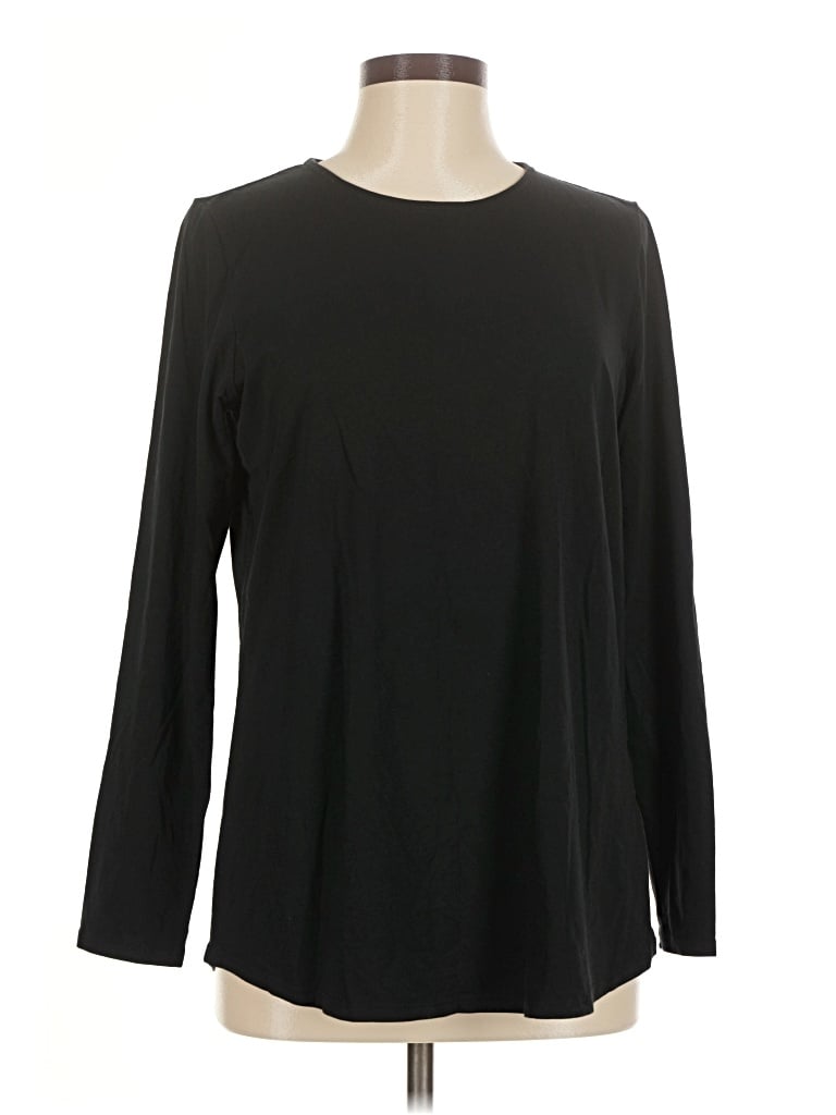 Pre-owned Purejill 3/4 Sleeve T-shirt In Black