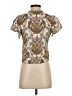 Max Studio Tan Short Sleeve Blouse Size XS - photo 2