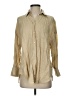 Zara Tan Long Sleeve Button-Down Shirt Size XS - photo 1