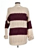 Olivia Sky 100% Acrylic Color Block Burgundy Pullover Sweater Size L - photo 2