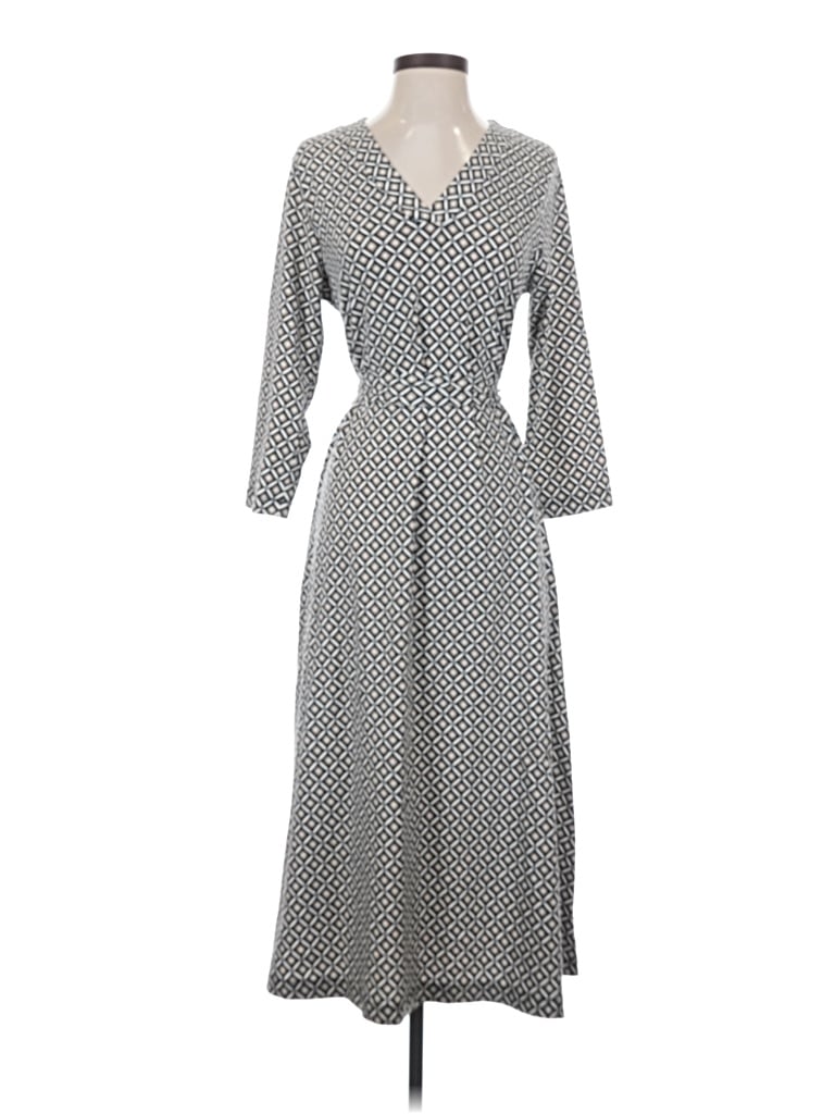 Pre-owned Croft & Barrow Casual Dress In Gray