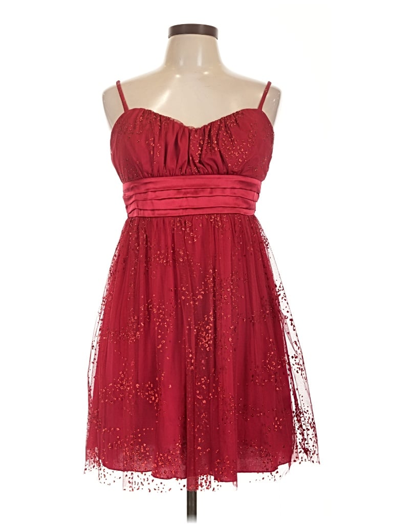 Pre-owned By & By Cocktail Dress In Burgundy