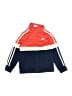 Adidas 100% Polyester Color Block Red Track Jacket Size 4 - photo 1