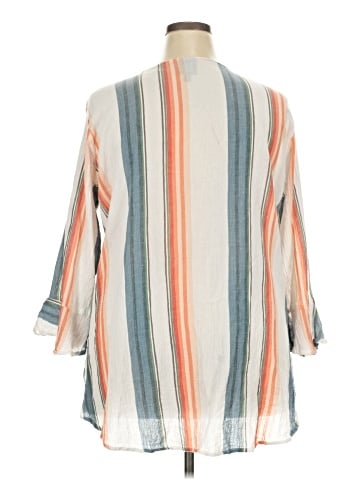 Bobeau 3/4 Sleeve Blouse (view 2)