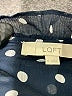 Ann Taylor LOFT 100% Polyester Polka Dots Black Long Sleeve Blouse Size M - photo 7