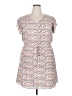 Maison Jules 100% Polyester Print Pink Casual Dress Size XXL - photo 1